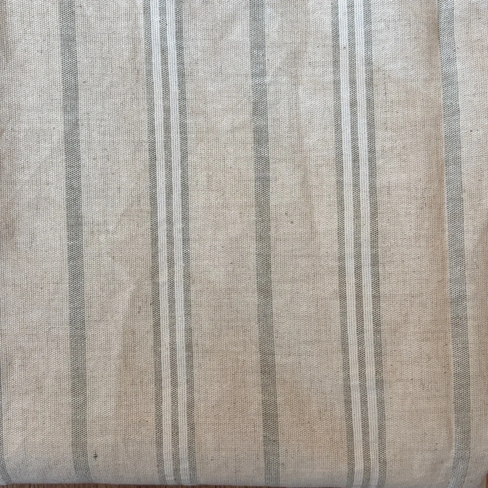 Hearth & Hand with Magnolia Cream/sage green Vertical Stripe Shower Curtain